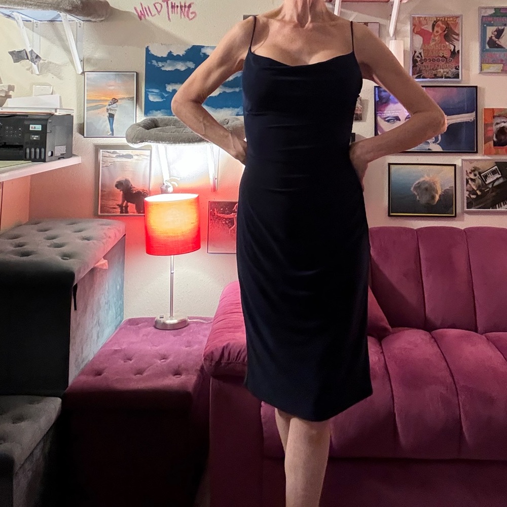 Laundry By Shelli Segal Navy Blue Dress